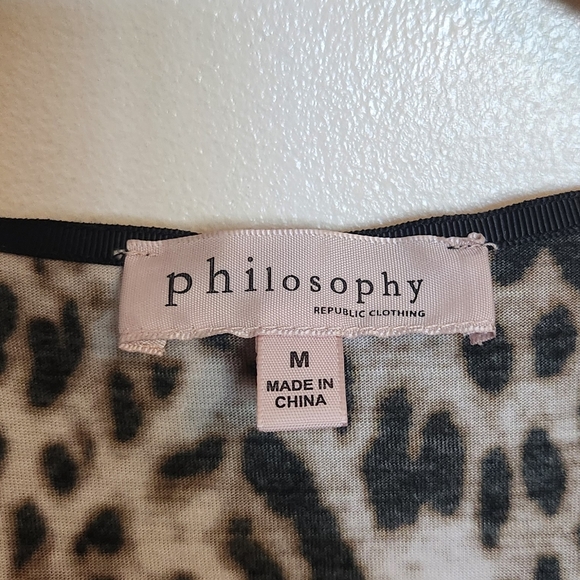 Philosophy Leopard Print Blouse - Picture 3 of 4